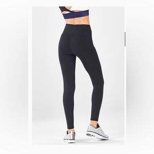 fabletics define powerhold high-waisted black leggings
